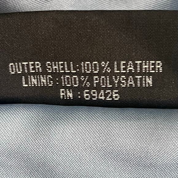 Wilson’s Women’s Black Leather Lined Maxima Zippered Vest with Hood Size Large - Picture 8 of 11